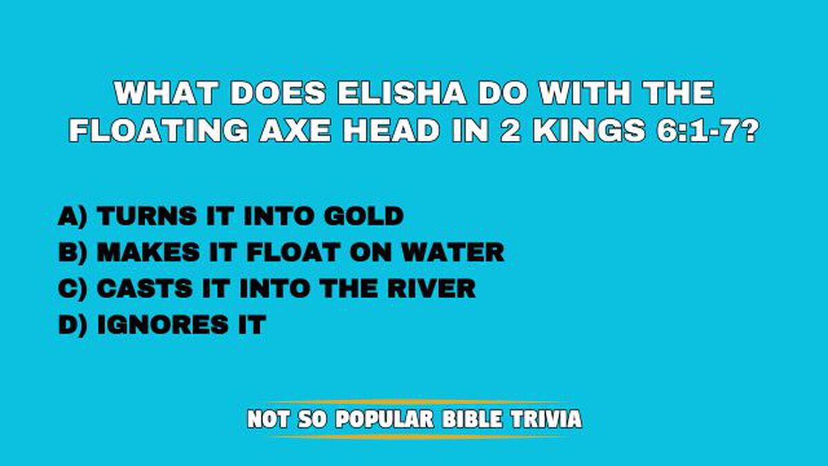 Not So Popular Bible Trivia 2 image number null